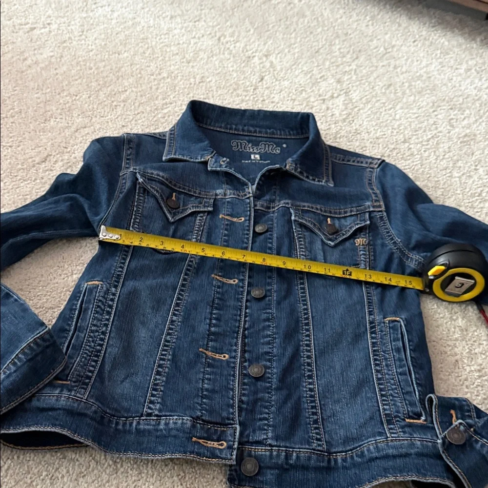 Miss Me Dark Blue Denim Jacket - Picture 4 of 6